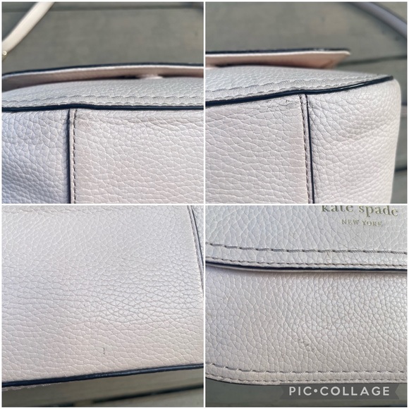 Kate spade McCall Adelaide light blush pebbled leather crossbody bag purse - Picture 7 of 15